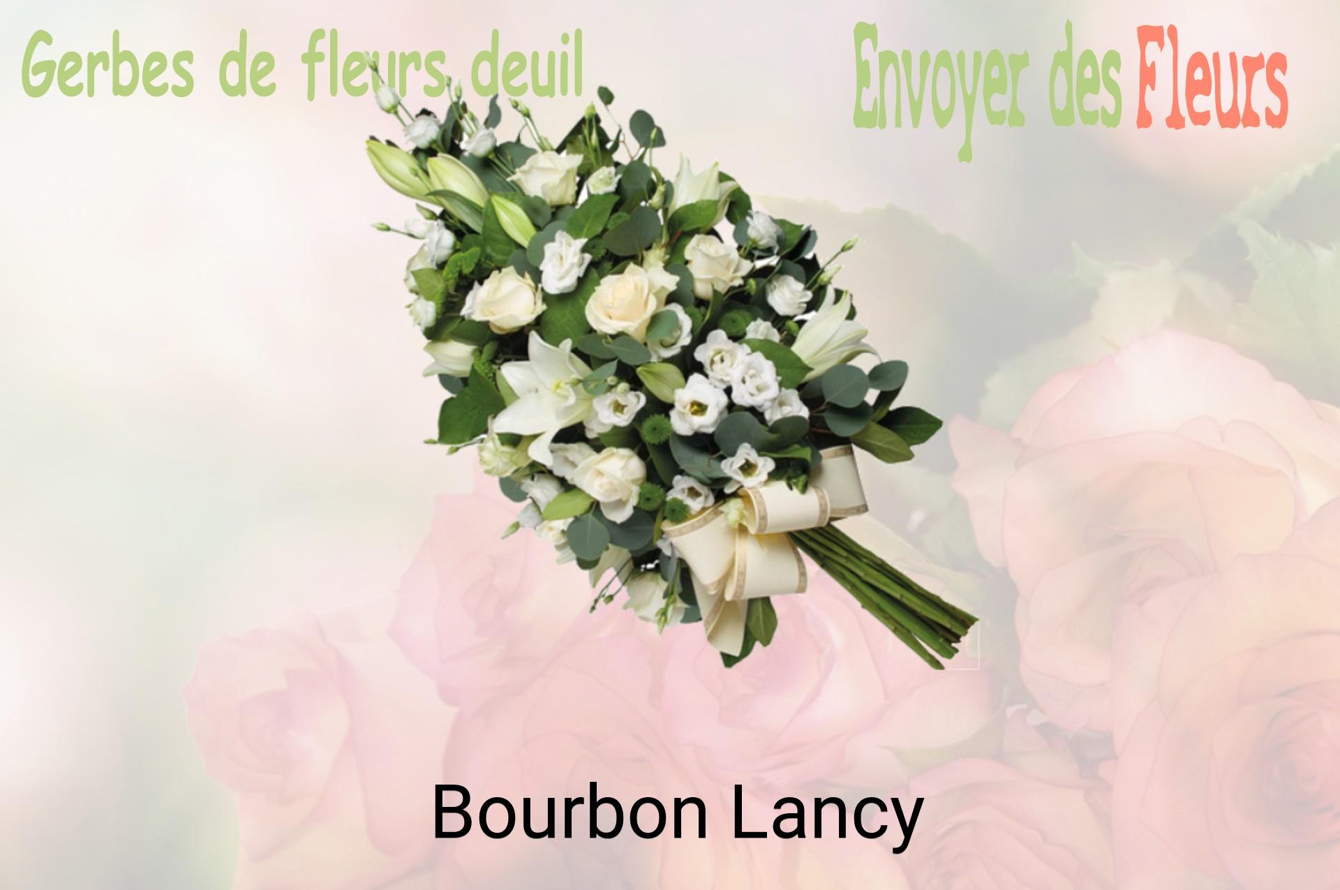 Gerbe de fleurs de deuil livrée à Bourbon-Lancy